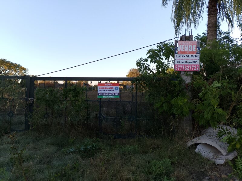 VENDO Terreno Curva Norte | Esquina Corrientes